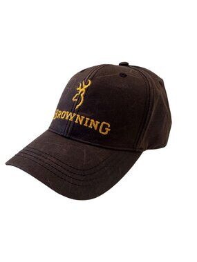 Browning Dura Wax Solid  Brown Cap Adjustable NWT $25